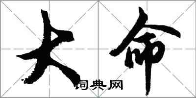 胡問遂大命行書怎么寫