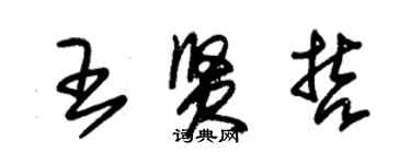 朱錫榮王賢哲草書個性簽名怎么寫