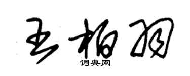 朱錫榮王柏羽草書個性簽名怎么寫