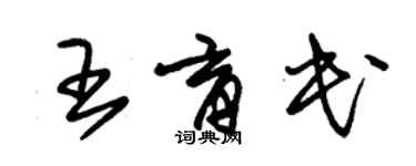 朱錫榮王育民草書個性簽名怎么寫