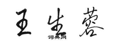 駱恆光王生蓉行書個性簽名怎么寫