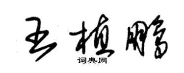 朱錫榮王植鵬草書個性簽名怎么寫