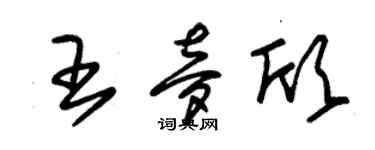 朱錫榮王夢欣草書個性簽名怎么寫