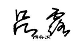 朱錫榮呂露草書個性簽名怎么寫