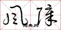 曾慶福風障草書怎么寫