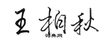 駱恆光王柏秋行書個性簽名怎么寫