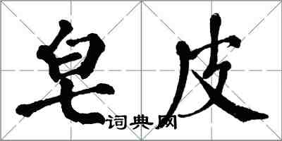 翁闓運皂皮楷書怎么寫