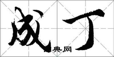 胡問遂成丁行書怎么寫