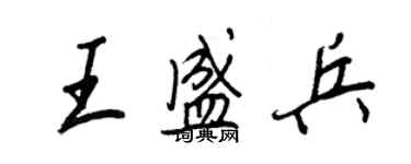 王正良王盛兵行書個性簽名怎么寫