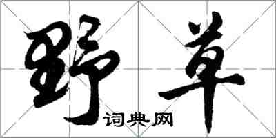 胡問遂野草行書怎么寫