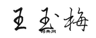 駱恆光王玉梅行書個性簽名怎么寫