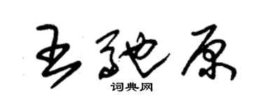 朱錫榮王馳原草書個性簽名怎么寫