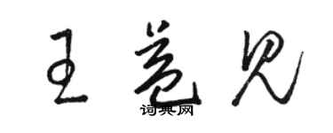 駱恆光王益見草書個性簽名怎么寫