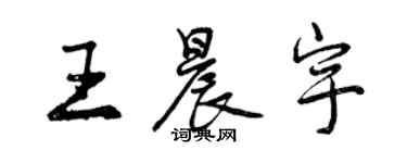 曾慶福王晨宇行書個性簽名怎么寫