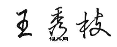 駱恆光王秀枝行書個性簽名怎么寫