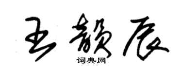 朱錫榮王韻辰草書個性簽名怎么寫