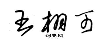 朱錫榮王栩可草書個性簽名怎么寫