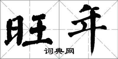 翁闓運旺年楷書怎么寫