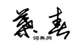 朱錫榮葉春草書個性簽名怎么寫