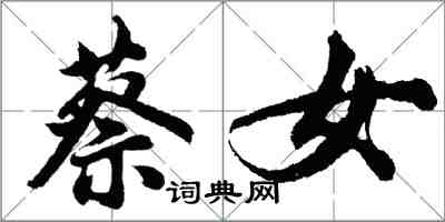 胡問遂蔡女行書怎么寫