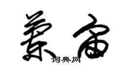 朱錫榮蘭宙草書個性簽名怎么寫