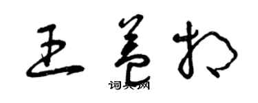 曾慶福王益相草書個性簽名怎么寫