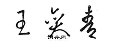 駱恆光王奕青草書個性簽名怎么寫