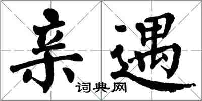 翁闓運親遇楷書怎么寫