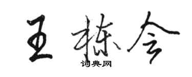 駱恆光王棟會行書個性簽名怎么寫