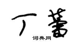 朱錫榮丁蕾草書個性簽名怎么寫