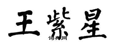 翁闓運王紫星楷書個性簽名怎么寫