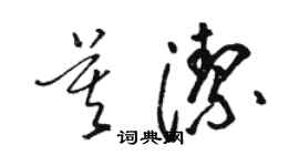 駱恆光莫潔草書個性簽名怎么寫