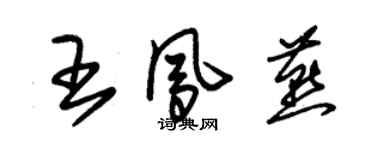 朱錫榮王鳳燕草書個性簽名怎么寫