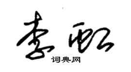 朱錫榮李虹草書個性簽名怎么寫