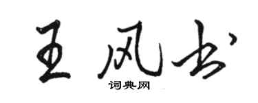 駱恆光王風書行書個性簽名怎么寫
