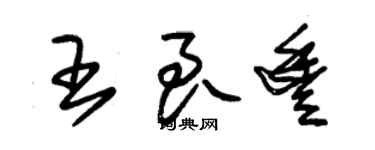朱錫榮王良豐草書個性簽名怎么寫
