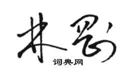 駱恆光林剛草書個性簽名怎么寫