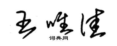 朱錫榮王唯佳草書個性簽名怎么寫