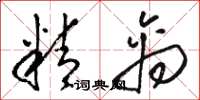 駱恆光精禽草書怎么寫