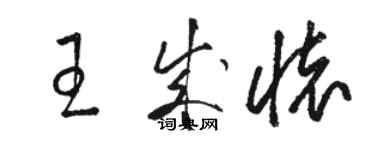 駱恆光王成懷草書個性簽名怎么寫