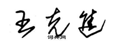 朱錫榮王克進草書個性簽名怎么寫