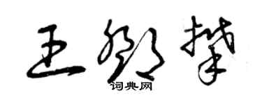 曾慶福王鄧攀草書個性簽名怎么寫