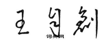 駱恆光王自創草書個性簽名怎么寫