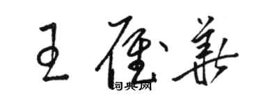 駱恆光王雁華草書個性簽名怎么寫