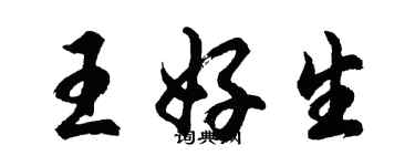 胡問遂王好生行書個性簽名怎么寫