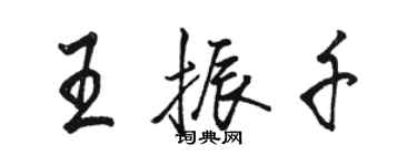 駱恆光王振千行書個性簽名怎么寫