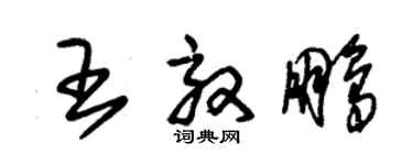 朱錫榮王效鵬草書個性簽名怎么寫