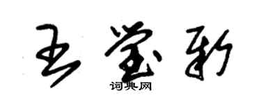 朱錫榮王瑩新草書個性簽名怎么寫