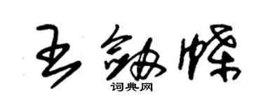 朱錫榮王劍蝶草書個性簽名怎么寫