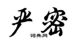 胡問遂嚴密行書個性簽名怎么寫